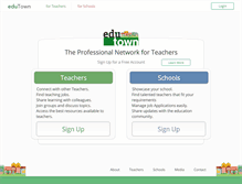 Tablet Screenshot of edutown.com